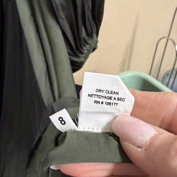 Ulla Johnson Yalena Pleat Midi Dress in Forest Green Size 8 - Picture 10 of 11